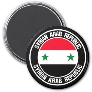 Syria Round Emblem Magnet