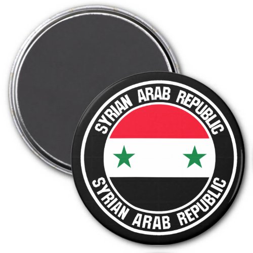 Syria Round Emblem Magnet