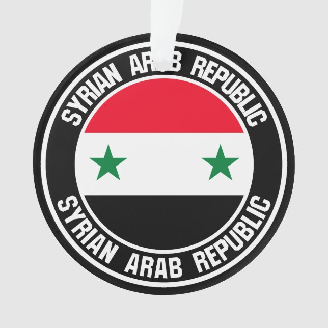 Syria Round Emblem Ornament (Front)