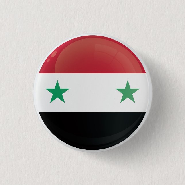 Syria  Round Icon Flag  Button (Front)