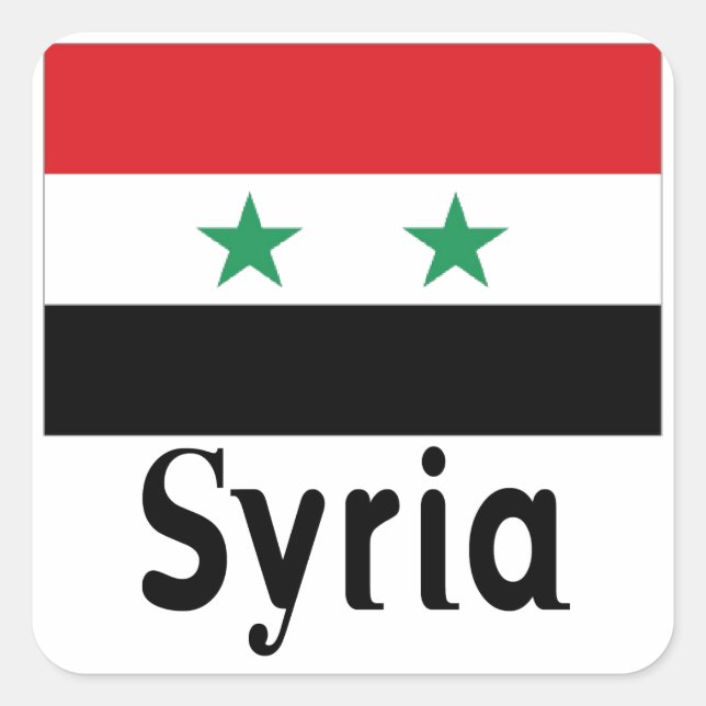 Syria Square Sticker (Front)