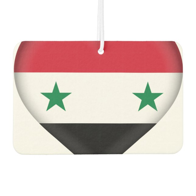 Syria (Syrian) Flag Air Freshener (Front)