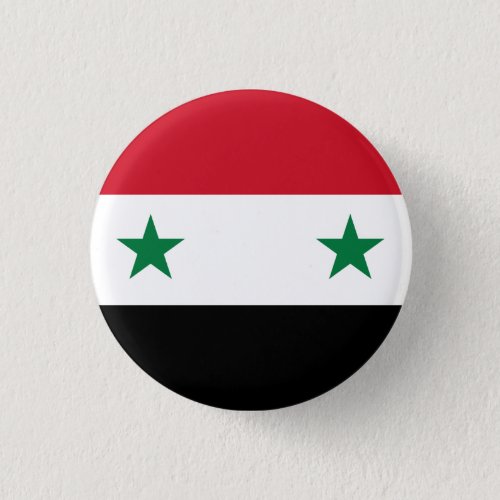 Syria Syrian Flag Button