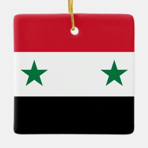 Syria Syrian Flag  Ceramic Ornament