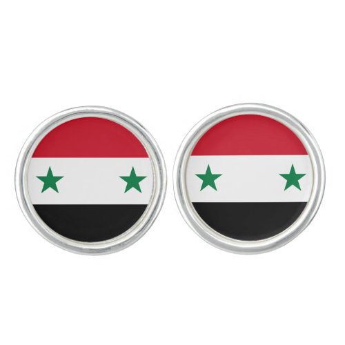 Syria Syrian Flag Cufflinks