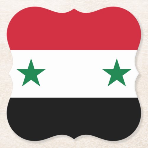 Syria Syrian Flag Paper Coaster