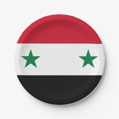 Syria Syrian Flag Paper Plates