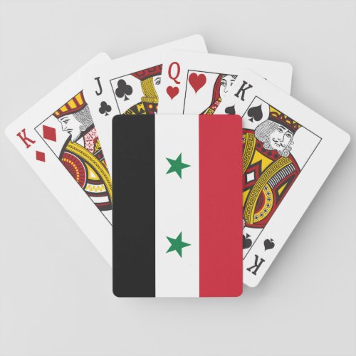 Syria Syrian Flag Poker Cards