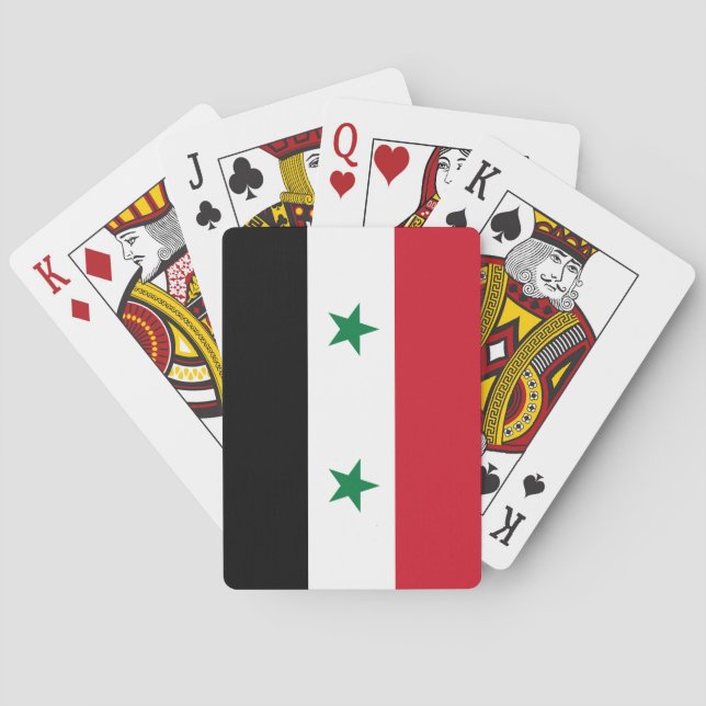 Syria (Syrian) Flag Poker Cards (Back)