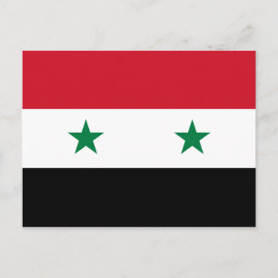 Syria (Syrian) Flag Postcard