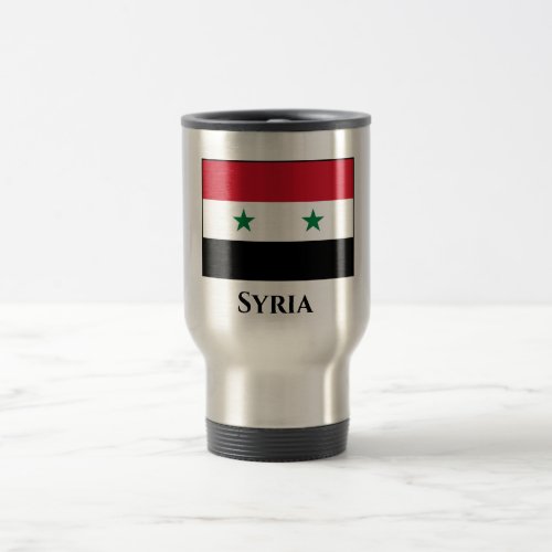 Syria Syrian Flag Travel Mug