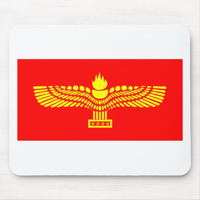 Syriac Aramaic Flag Mouse Pad (Front)