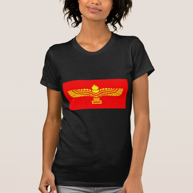 Syriac Aramaic Flag T-Shirt (Front)