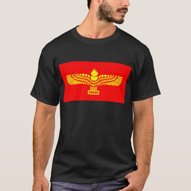 Syriac Aramaic Flag T-Shirt (Front)