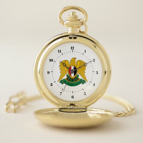 Syrian coat of arms pocket watch
