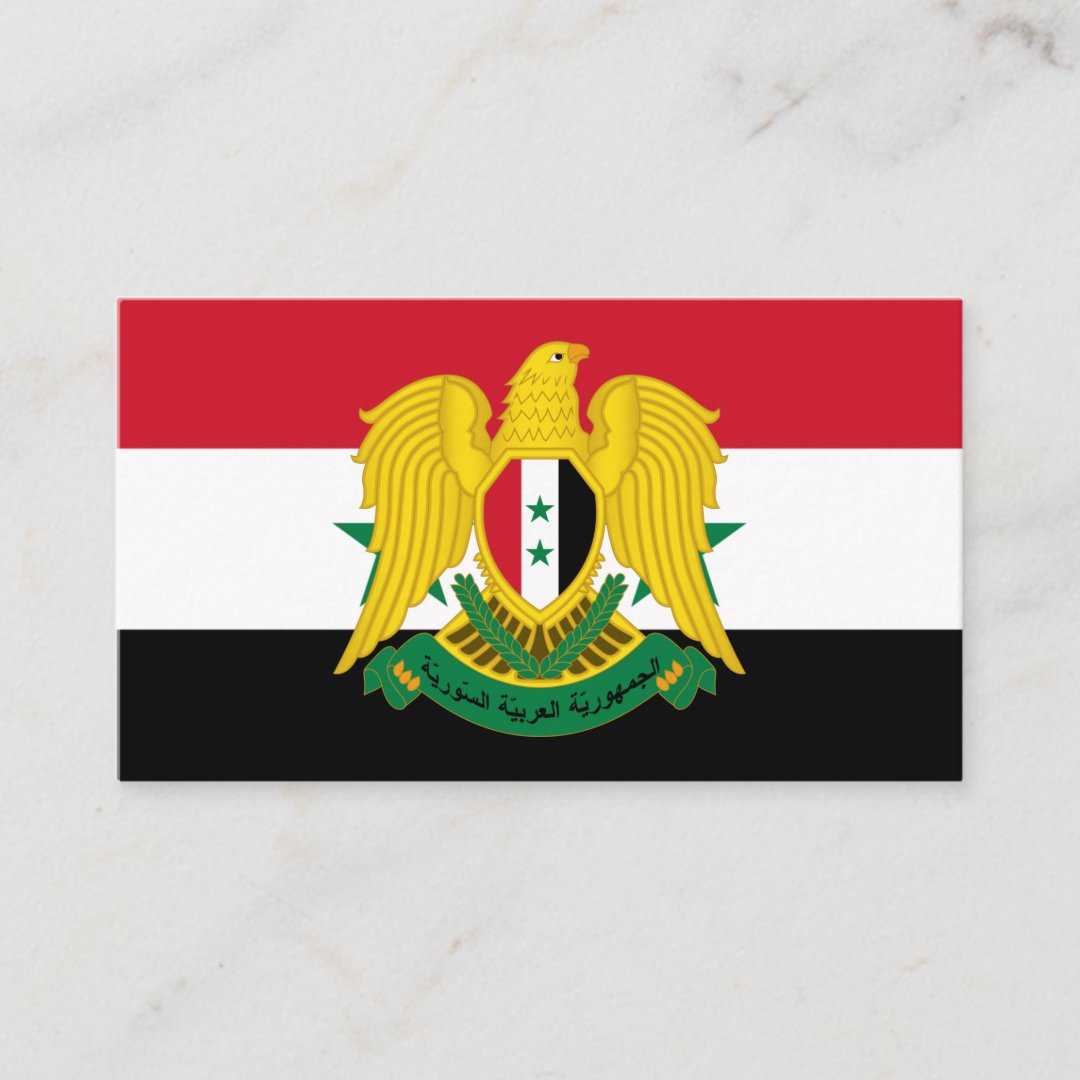 Syrian Coat Of Arms Magnet | Syria Flag Car & Fridge Decal | 5 Inch Heavy Duty Vinyl Magnet | Made In USA