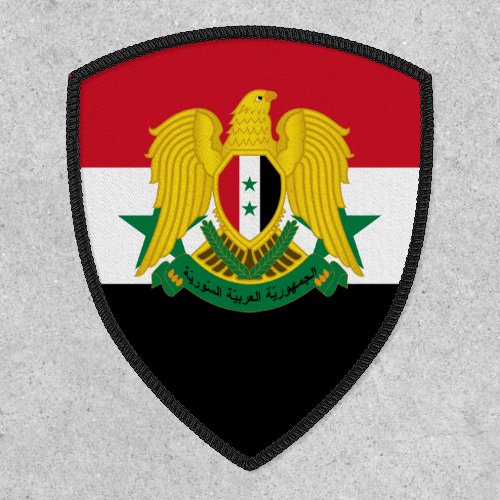 Syrian Flag  Coat of Arms Flag of Syria Patch