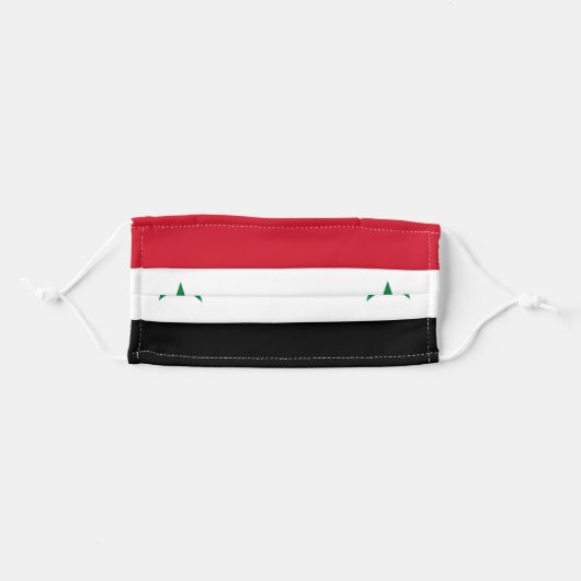 Syrian flag & Syria fashion /sports mask (Front, Folded)