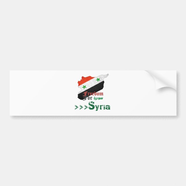 Syrian Freedom Bumper Sticker (Front)