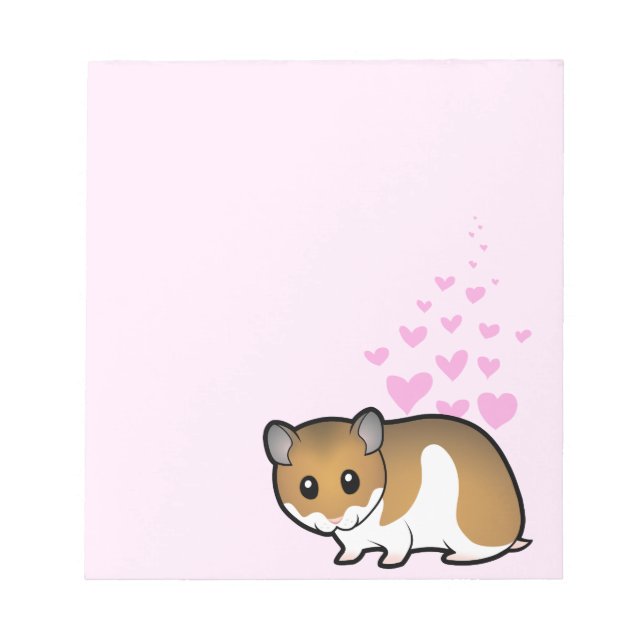 Syrian Hamster Love Notepad (Front)