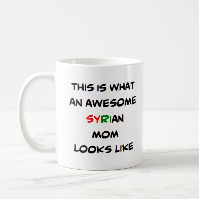 syrian mom, awesome coffee mug (Left)