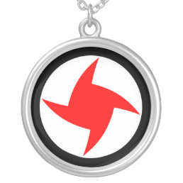 Syrian Social Nationalist Party, Syria flag Silver Plated Necklace