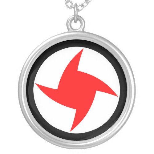 Syrian Social Nationalist Party Syria flag Silver Plated Necklace