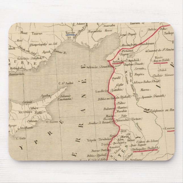 Syrie et de la Palestine, 624 ans apres JC Mouse Pad (Front)