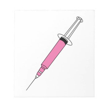 Syringe Notepad by Grandslam_Designs at Zazzle