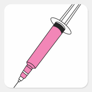 Syringe Square Sticker