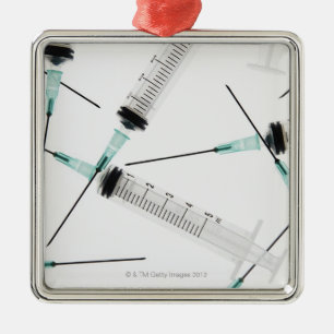 Syringes Metal Ornament