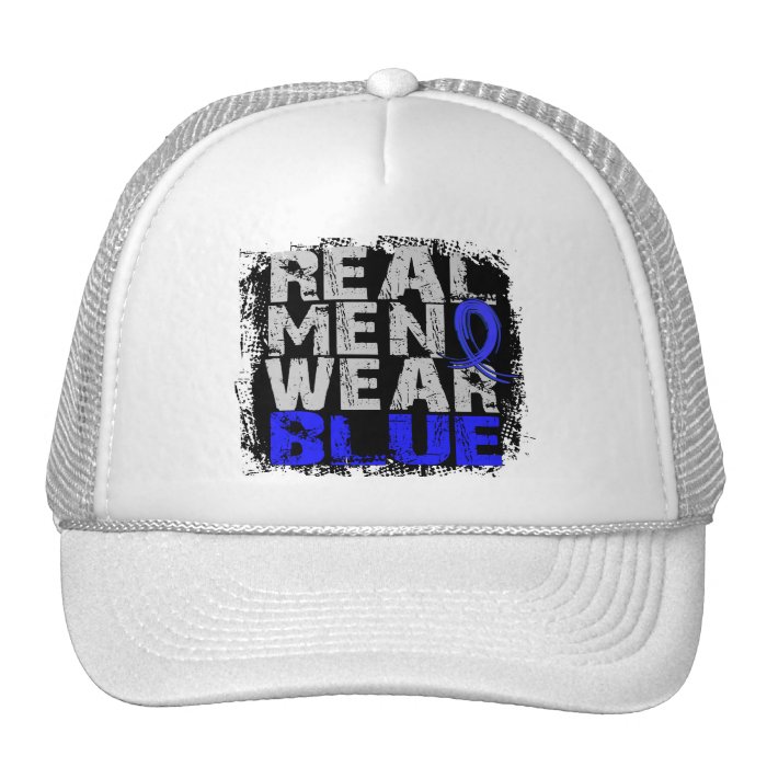 Syringomyelia Real Men Wear Blue Mesh Hat