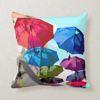 Syros Sky Umbrellas Throw