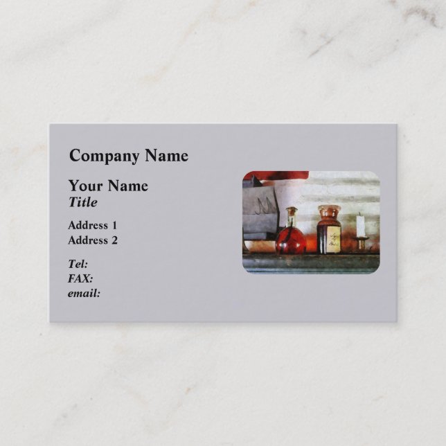 Syrup of Rhubarb Business Card (Front)