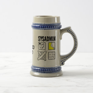 Sysadmin - System Administrator Beer Stein