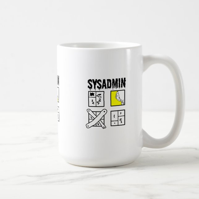 Sysadmin - System Administrator Coffee Mug (Right)