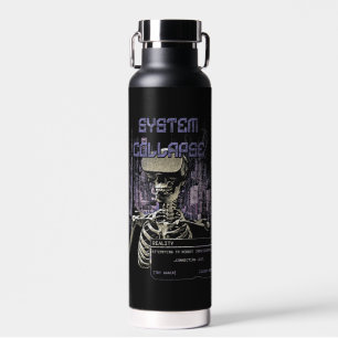 System Collapse - Techno-Dystopian Streetwear Water Bottle