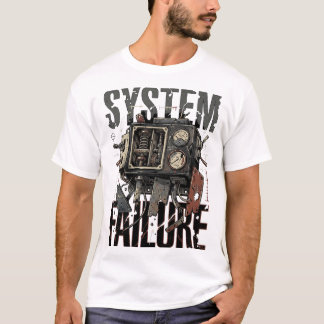 System Failure Retro Machine Industrial Graphic T-Shirt