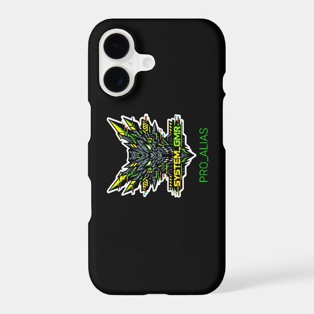 SYSTEM GMR Cyber Dragon Glitch Cyberpunk  Case-Mate iPhone Case (Back)
