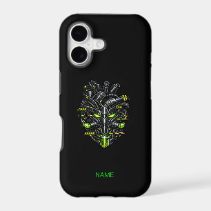 SYSTEM GMR Overclocked Cyber Heart Tough iPhone 17 Case