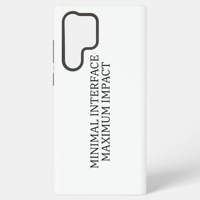 System Interface | Minimal Interface Samsung Galaxy Case (Back)