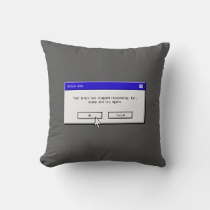 System message, admin pillow