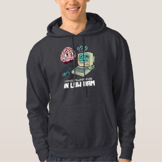 System Overthinking-Funny Retro Design  Hoodie