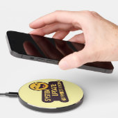 System Update: Happiness Pending – Funny Tech Wireless Charger (Hand)