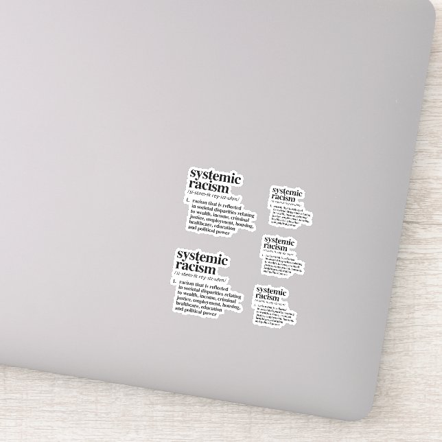 Systemic Racism Definition Sticker (Detail)