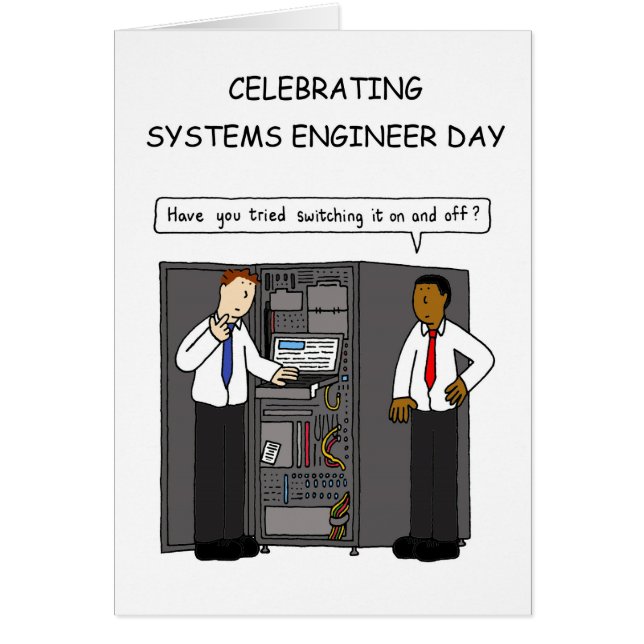 Systems Engineer Day  July Cards (Front)