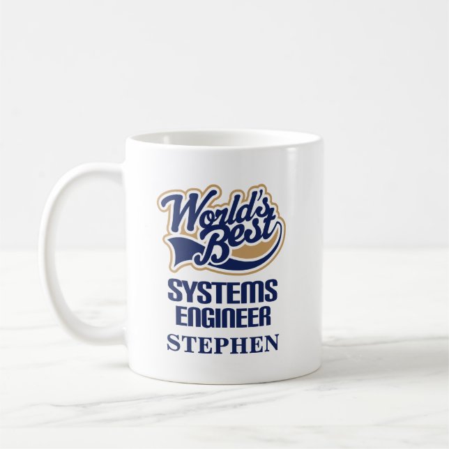 Systems Engineer Personalized Mug Gift (Left)
