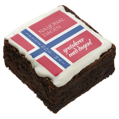 Syttende Mai May 17th Norwegian National Day Flag Brownie