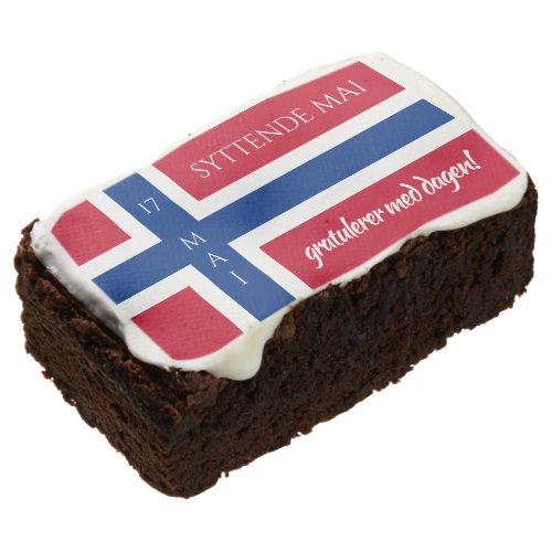 Syttende Mai May 17th Norwegian National Day Flag Brownie