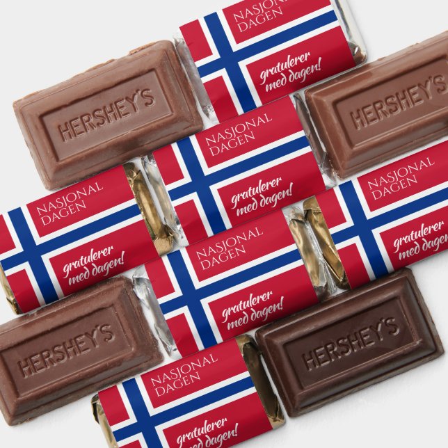 Syttende Mai May 17th Norwegian National Day Flag Hershey's Miniatures (Assorted)